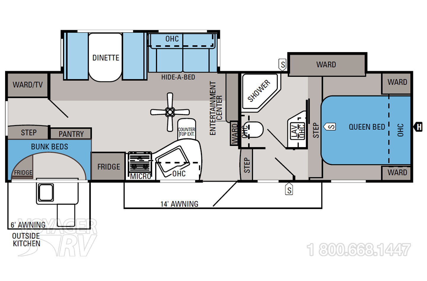 2014 Jayco Eagle 28.5BHDS Floorplan