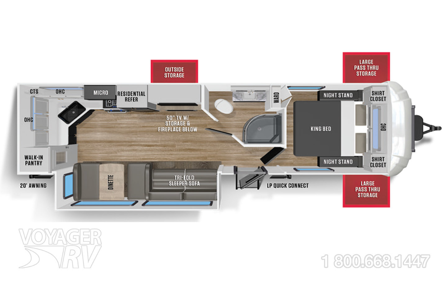 2023 Northwood Arctic Fox 25W Floorplan