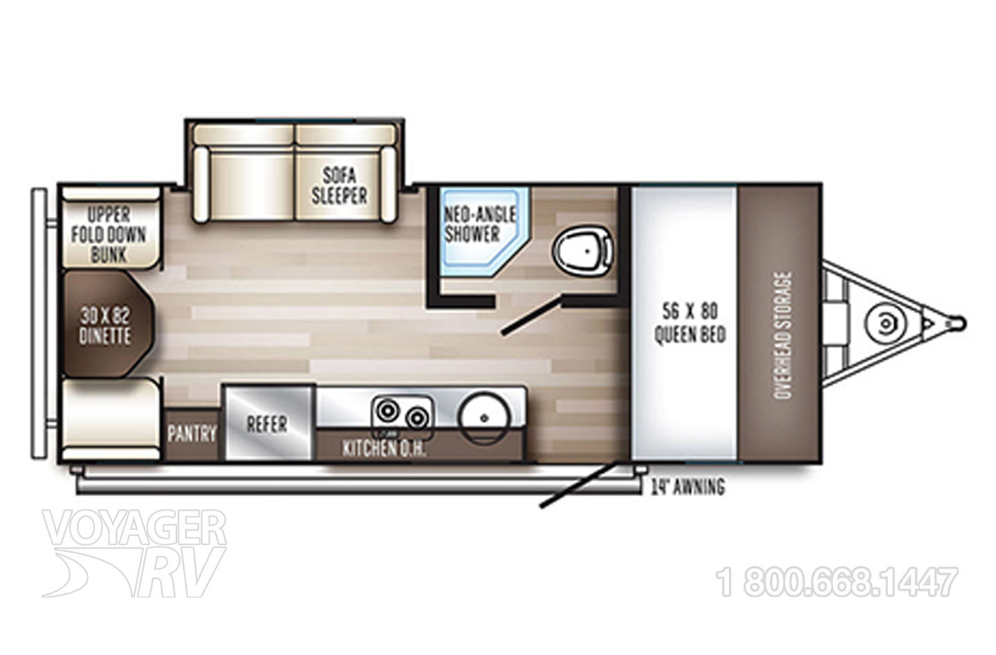 2022 Jayco Jay Flight SLX-7 174BH Baja Floorplan