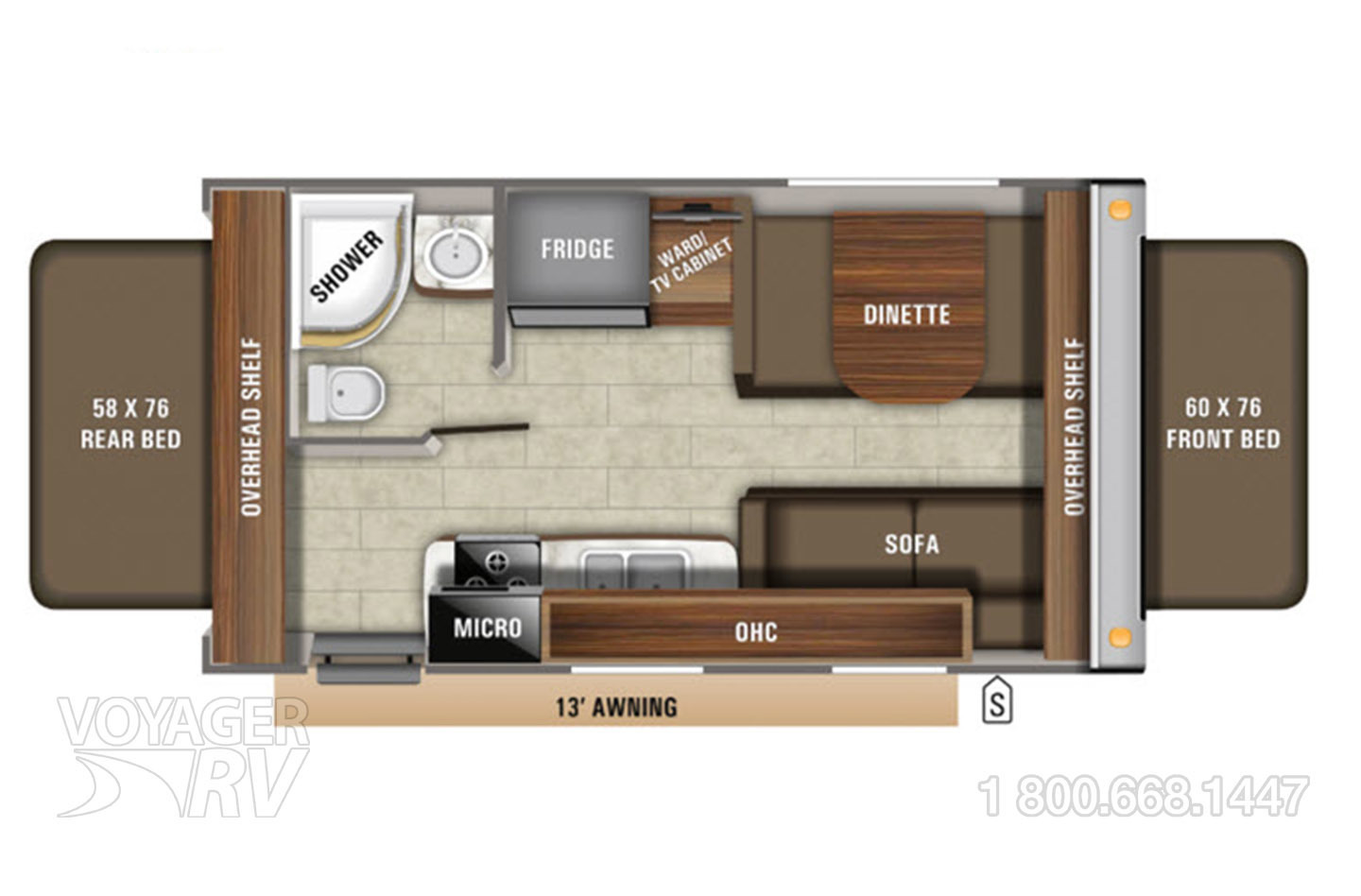 2019 Jayco Jay Feather X19H Floorplan