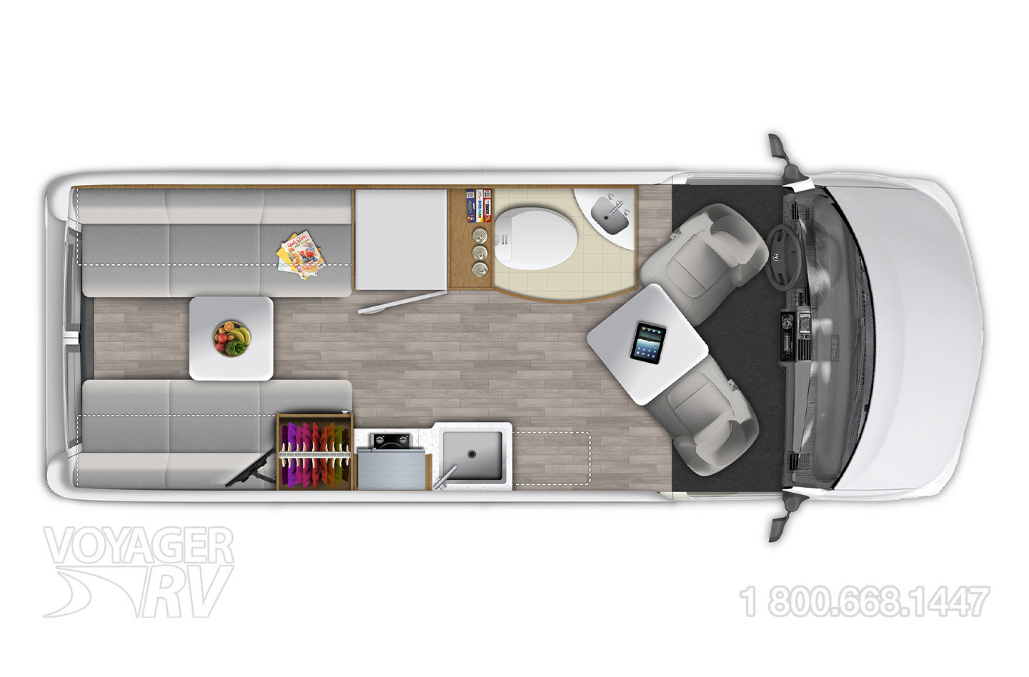 2025 Roadtrek Zion Floorplan