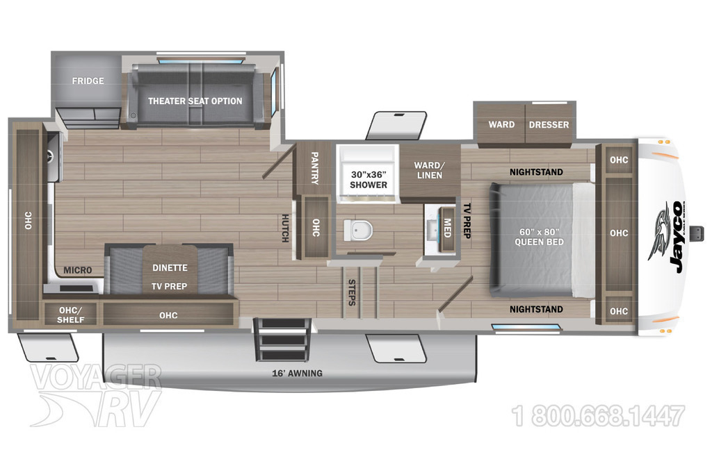 2021 Forest River Rockwood 2889WS Floorplan