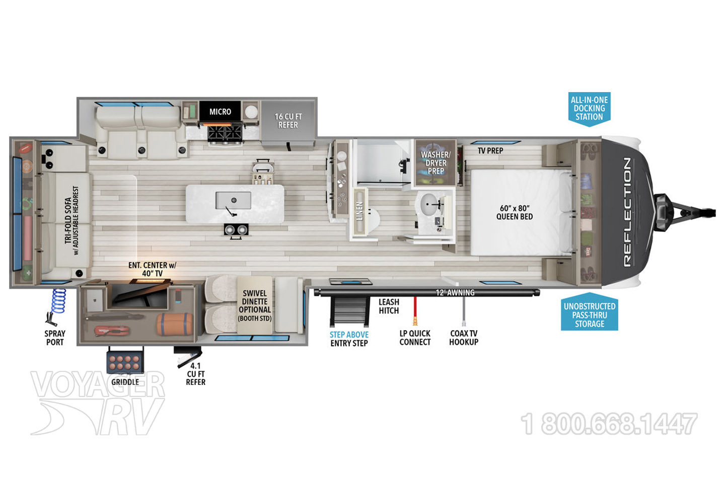 2026 Grand Design Reflection 317RSTS Floorplan