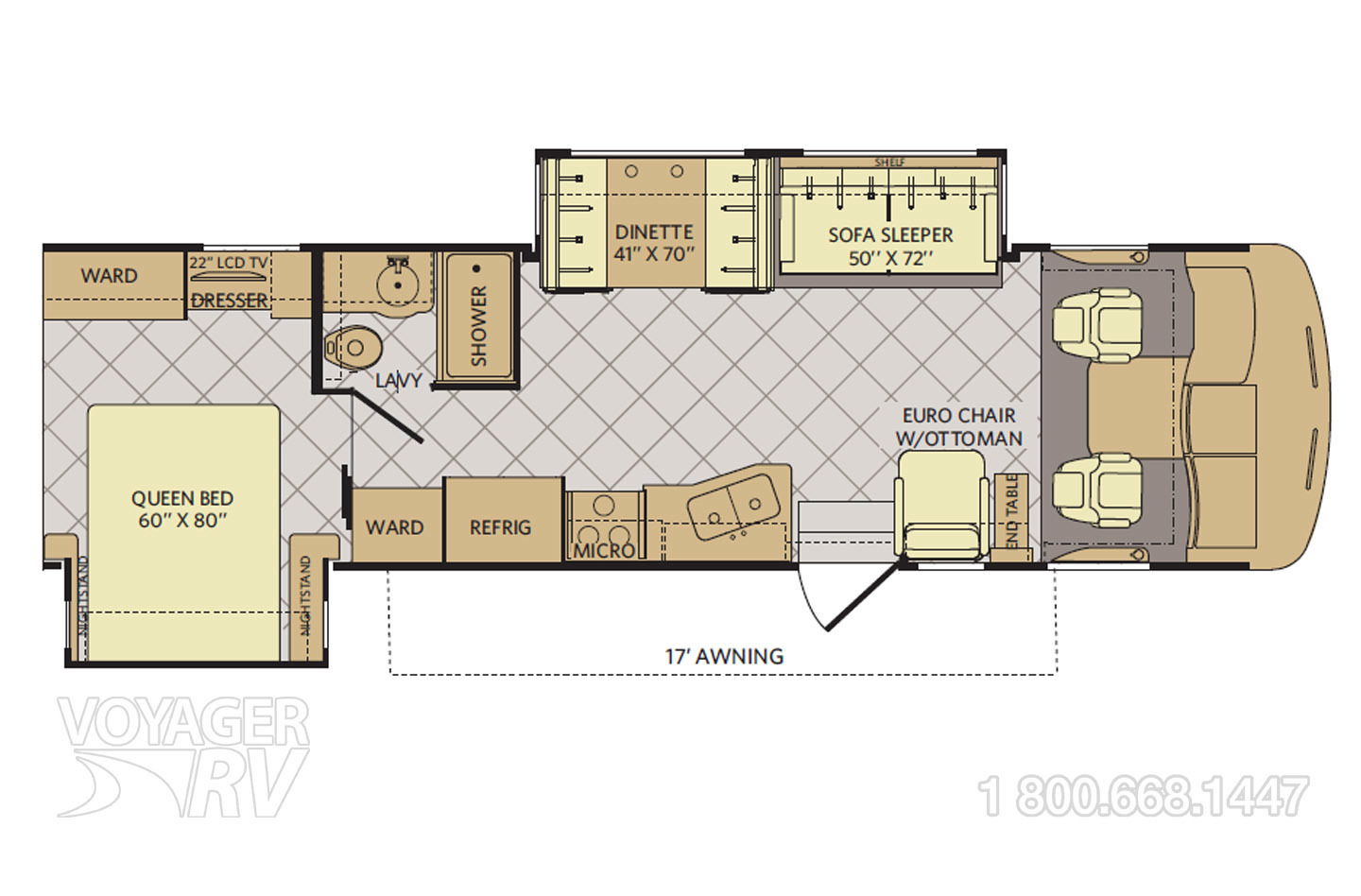 2014 Fleetwood Southwind 32VS Floorplan