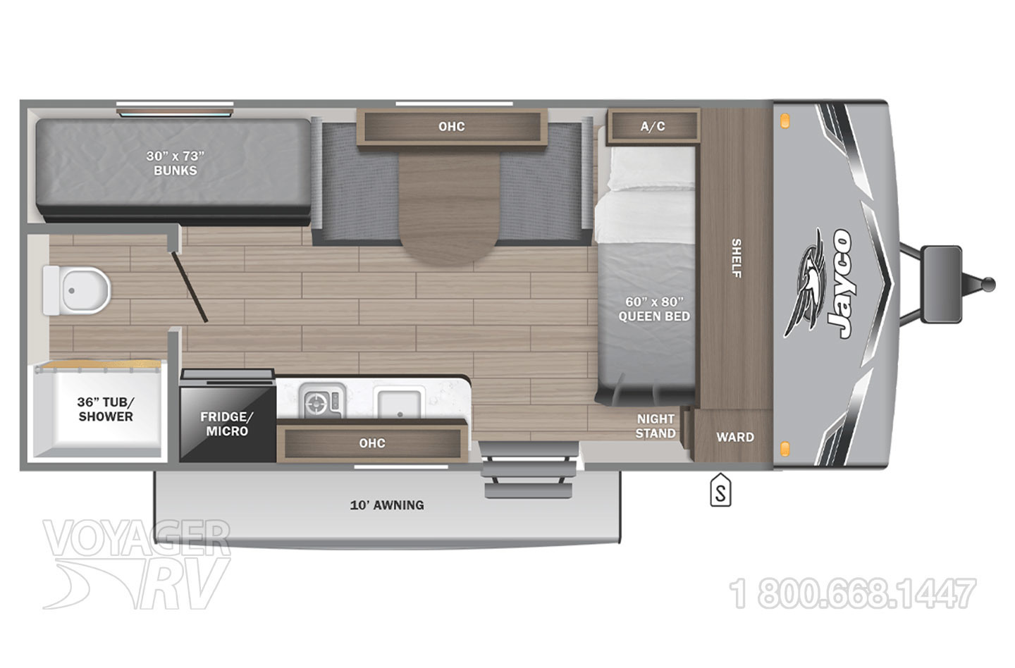 2026 Jayco Jay Flight SLX 170BHW SPORT Floorplan