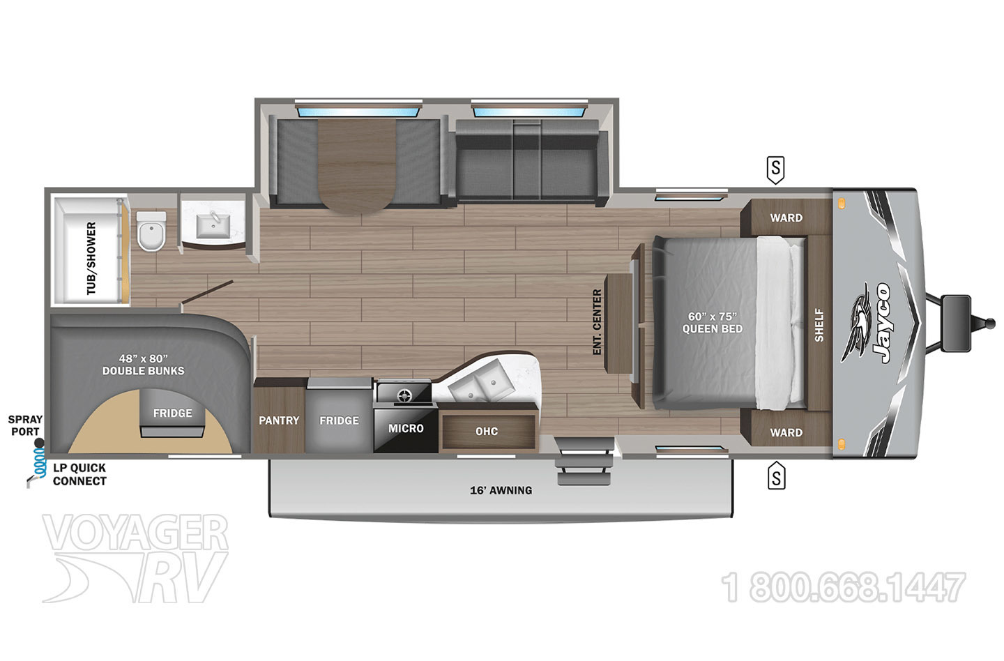 2026 Jayco Jay Flight 261BHSW Floorplan