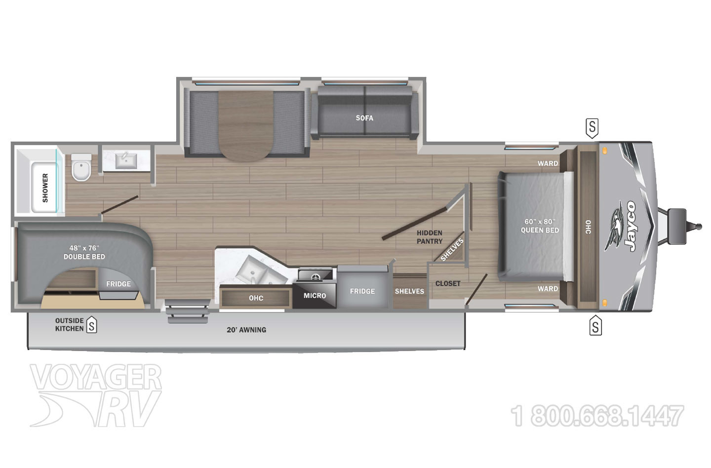 2026 Jayco Jay Flight SLX 263BHSW ELITE GL Floorplan