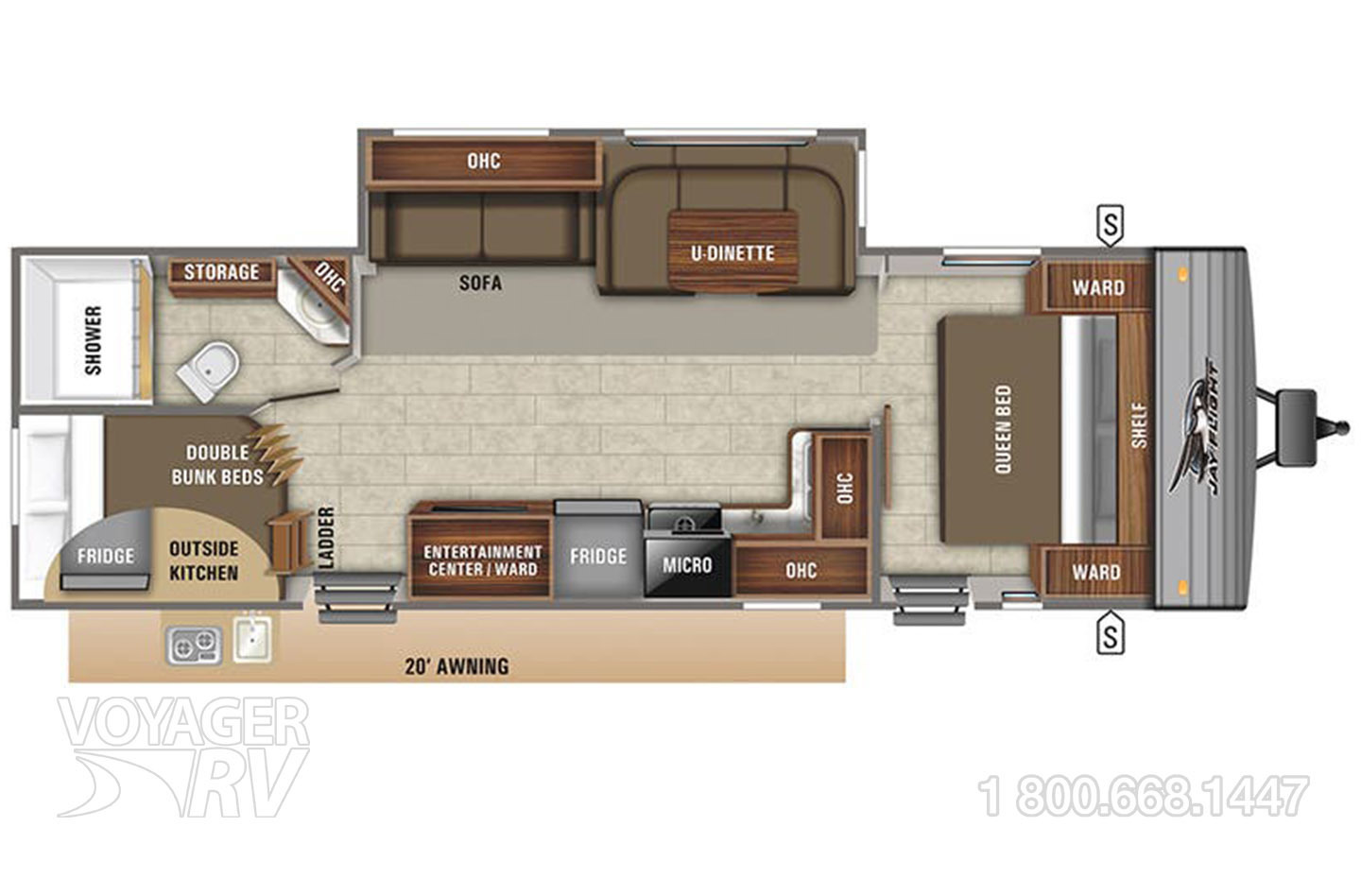 2019 Jayco Jay Flight 286BHSW Floorplan