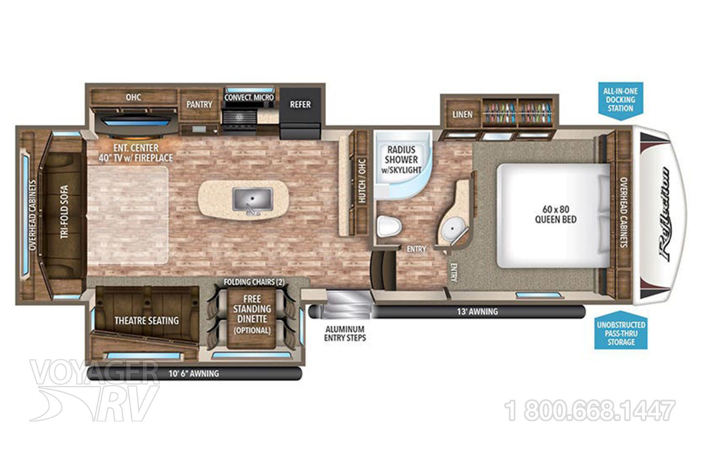 2021 Grand Design Reflection 295RL Floorplan