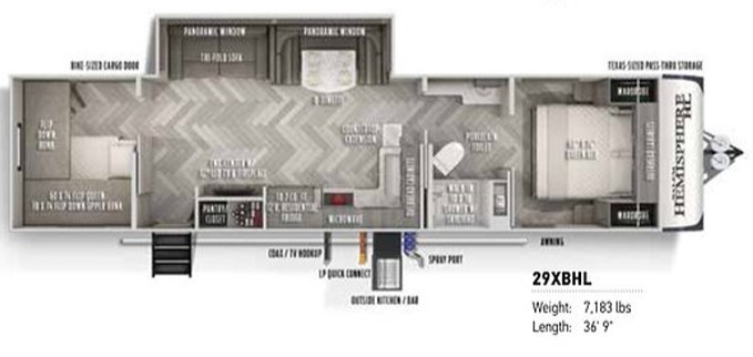 2018 Jayco White Hawk 26RK Floorplan