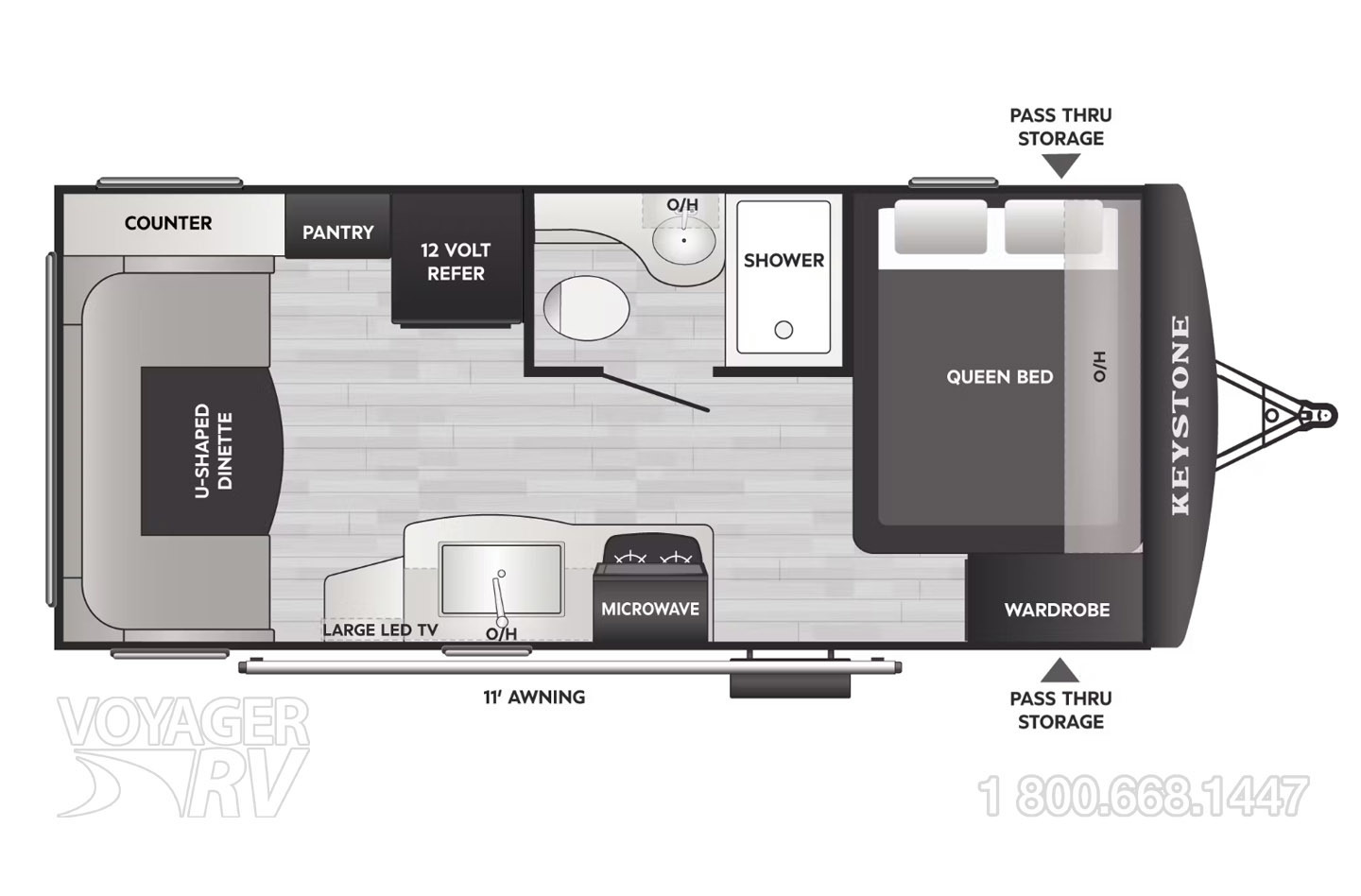 2026 Keystone Passport 190RDWE Floorplan