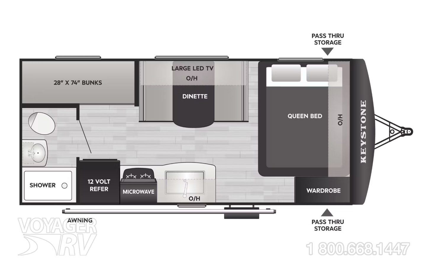 2026 Keystone Passport 170BHWE Floorplan