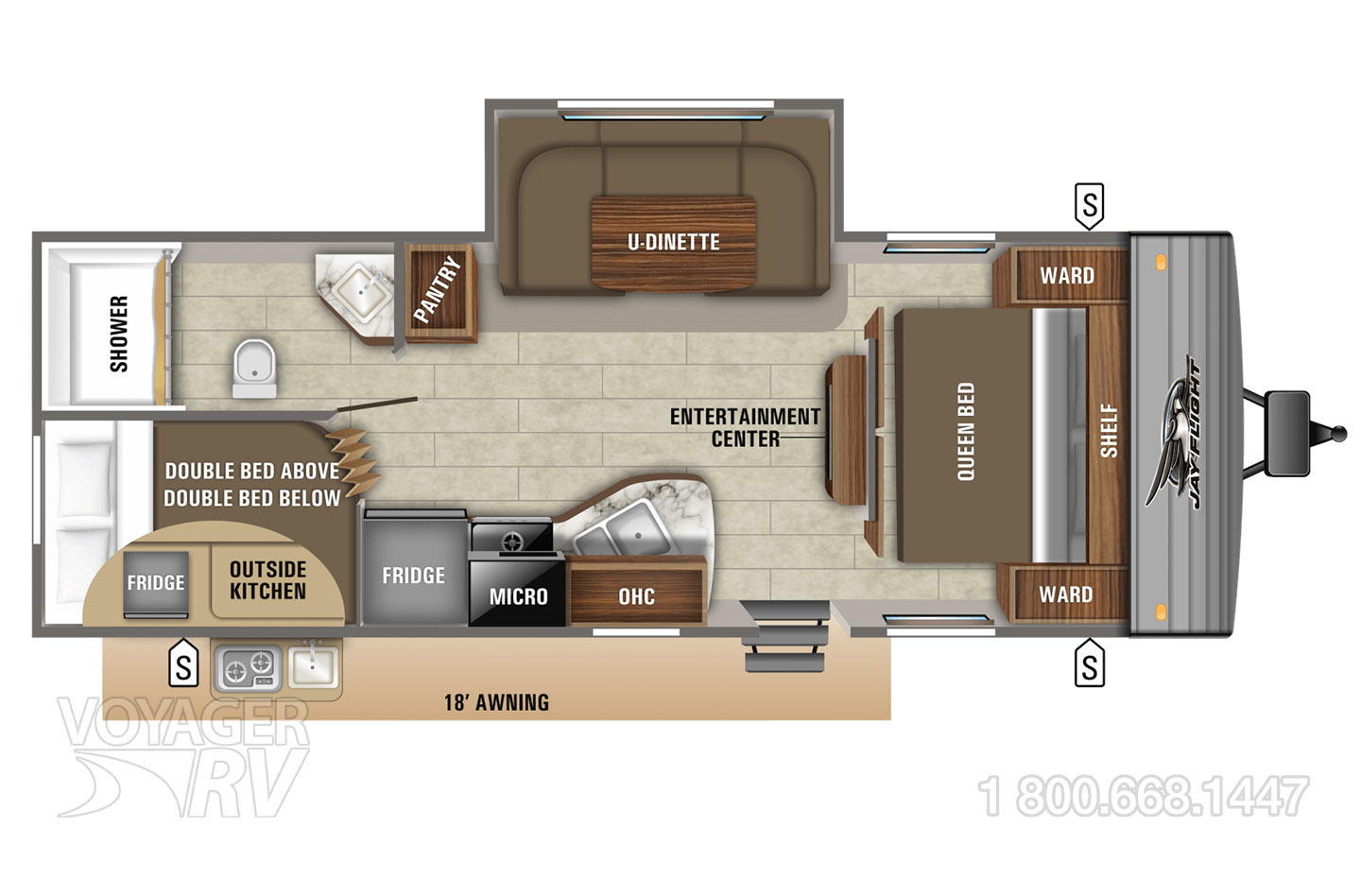 2020 Jayco Jay Flight 242BHSW RME Floorplan