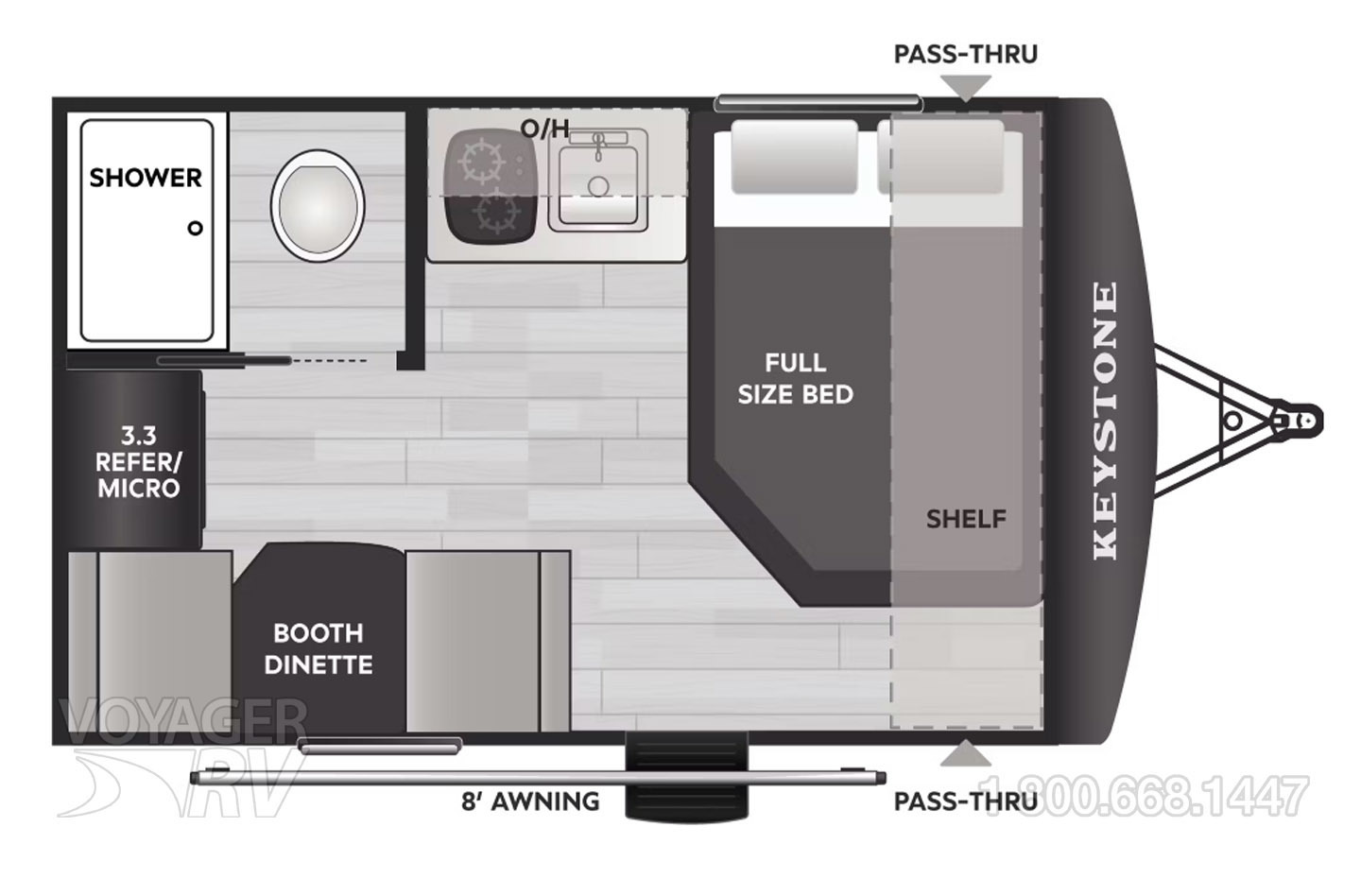 2026 Keystone Springdale 1320RD Floorplan