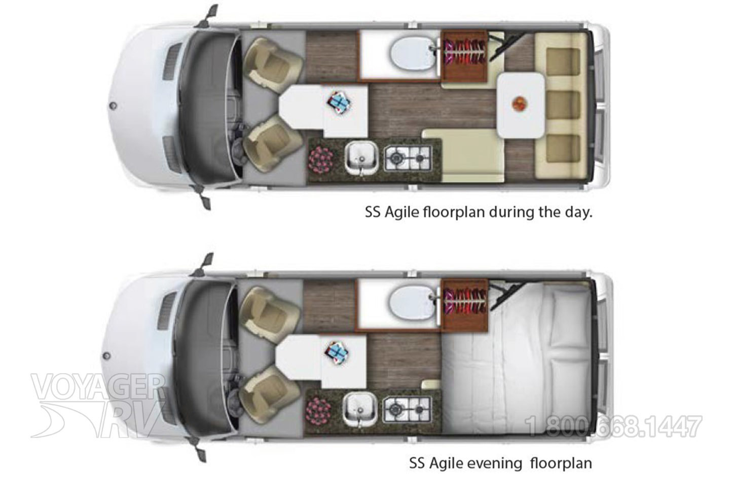 2026 Roadtrek SS Agile AWD Floorplan