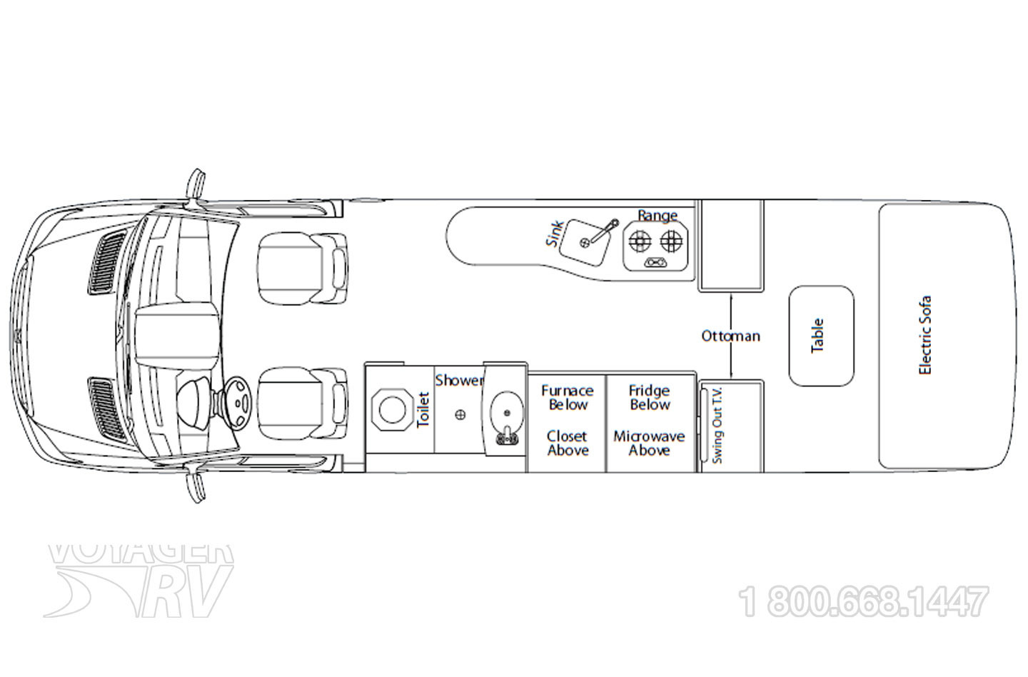 2013 Pleasureway Plateau TS Floorplan