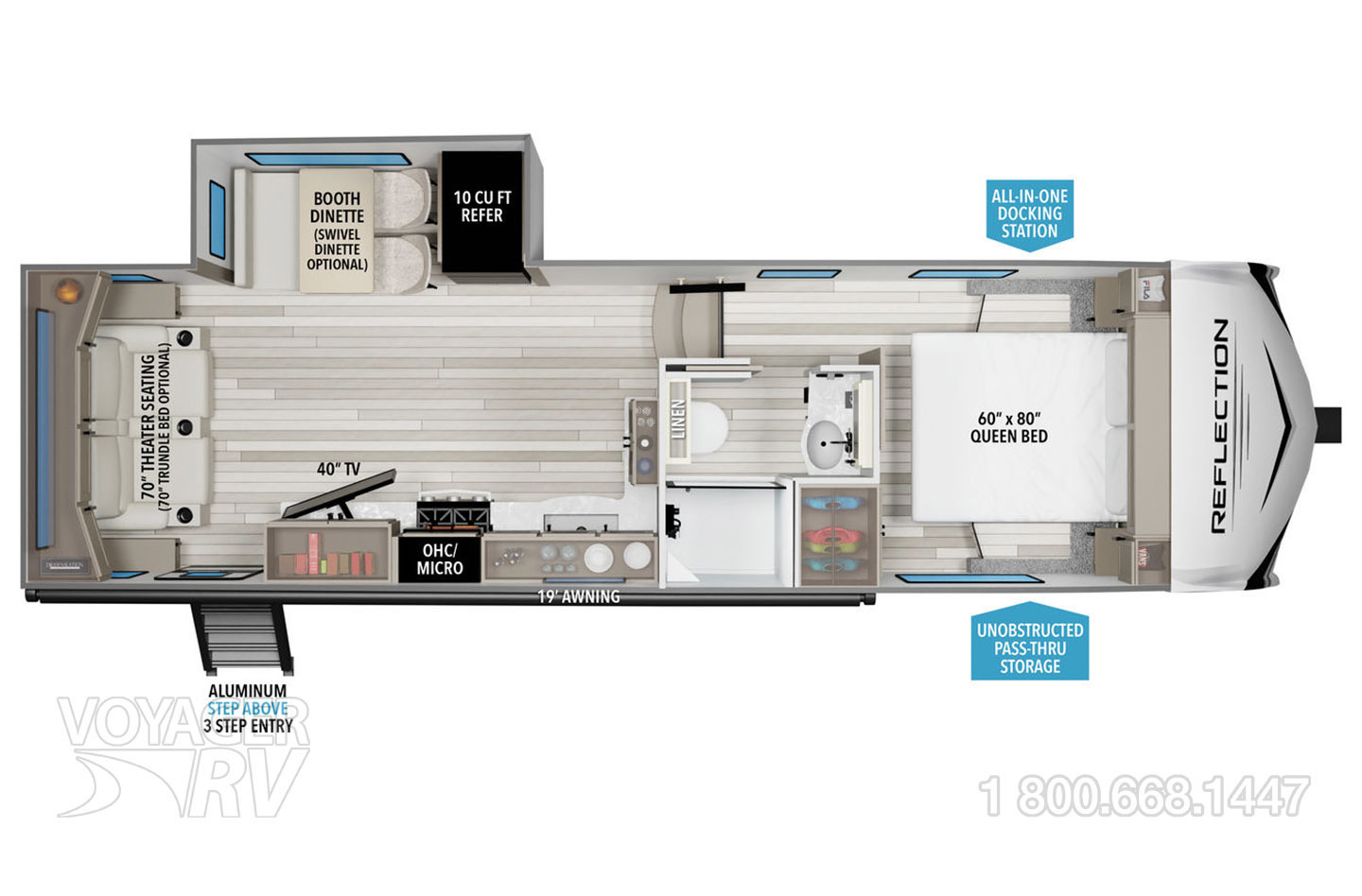 2026 Grand Design Reflection 100 Series 24RL Floorplan