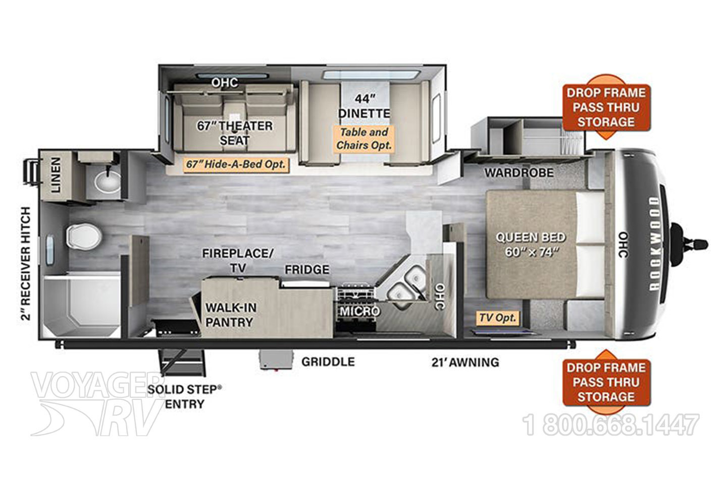 2023 Grand Design Imagine 2970RL Floorplan