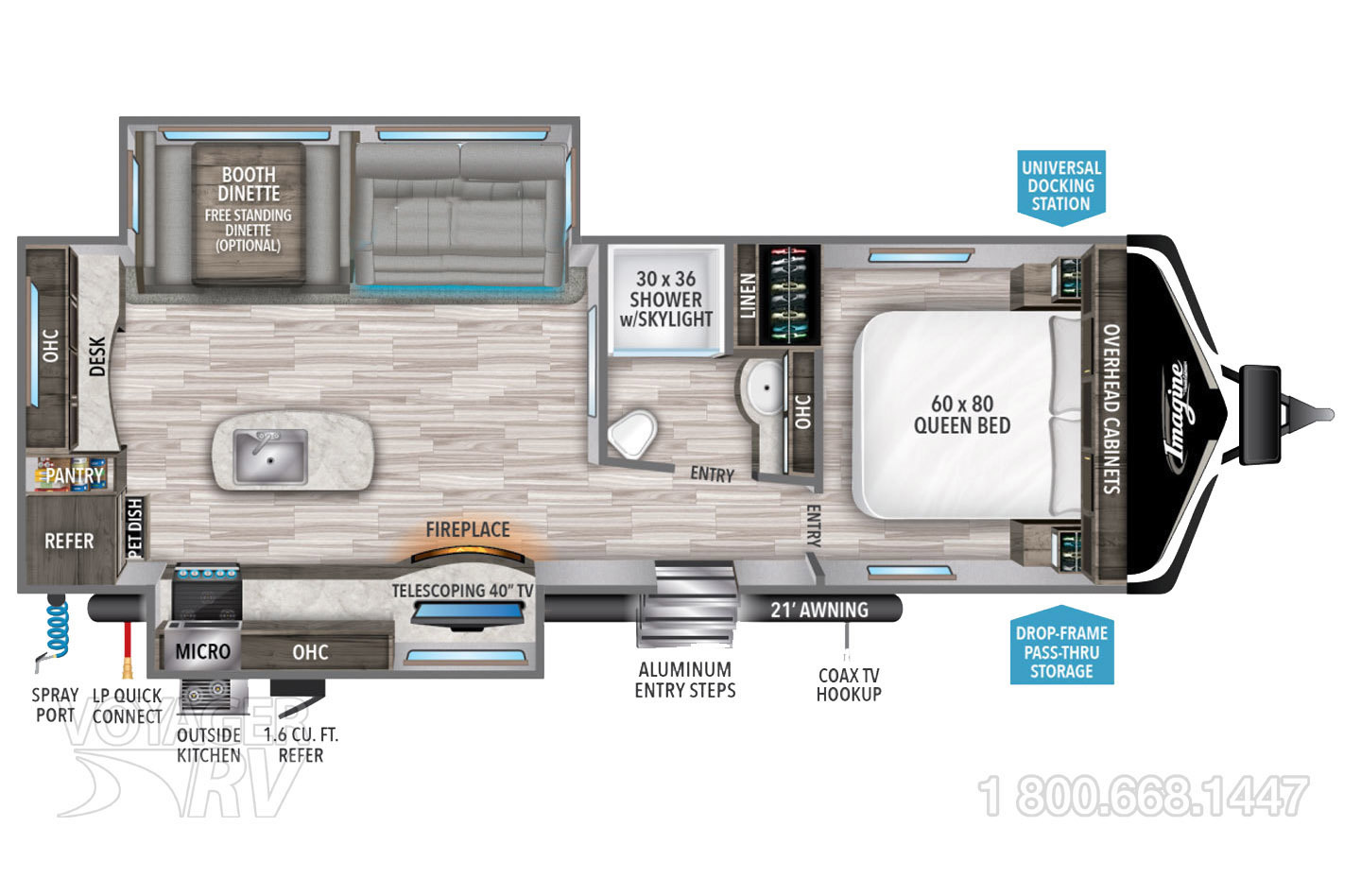 2023 Grand Design Imagine 2970RL Floorplan