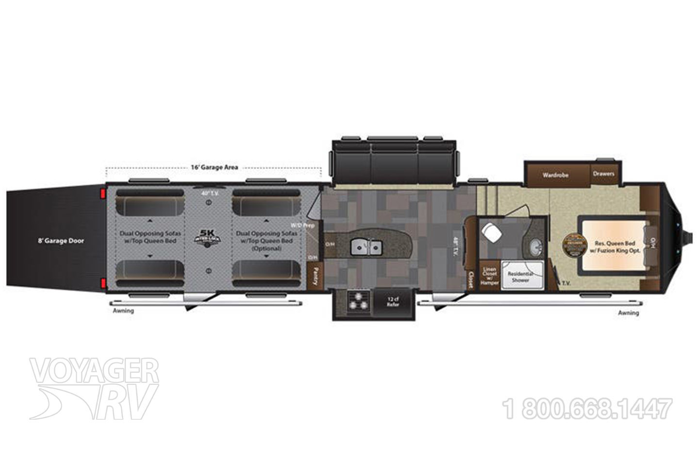 2015 Keystone Fuzion 416 Floorplan
