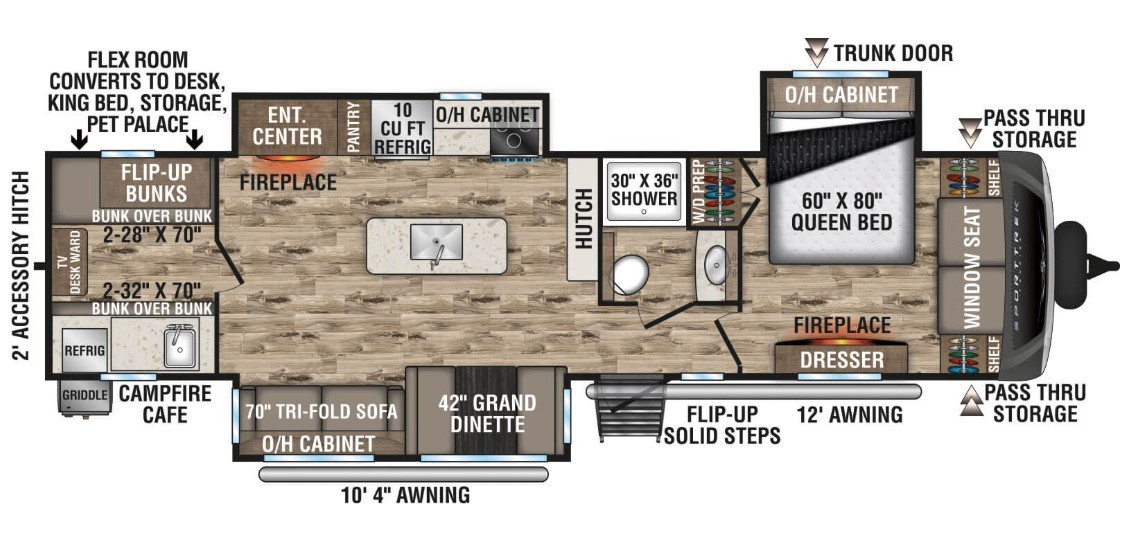 2026 Jayco Jay Flight 261BHSW Floorplan