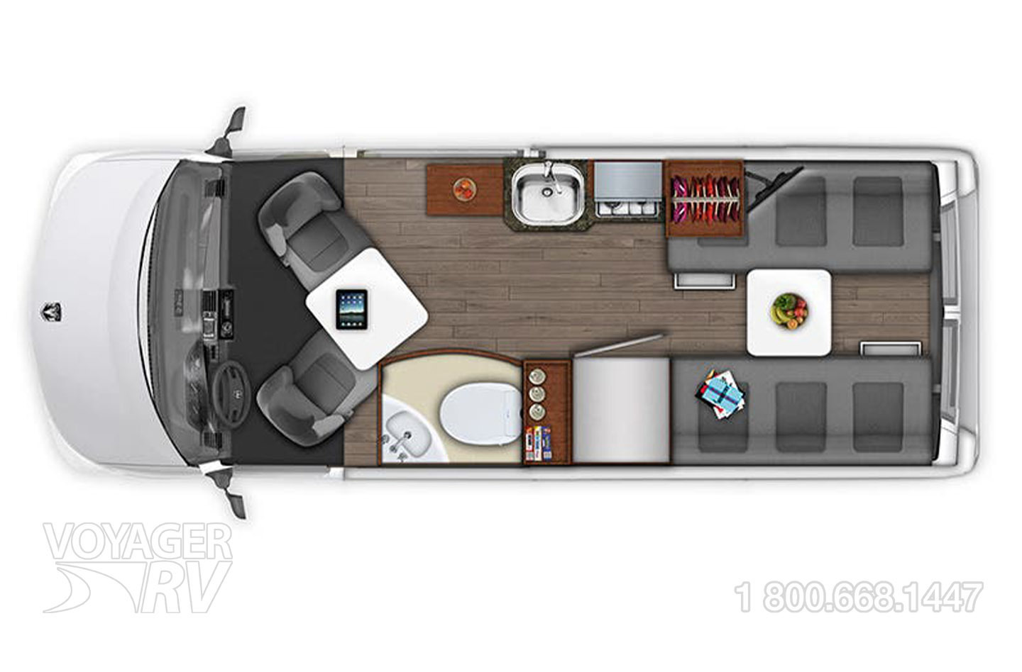 2018 Roadtrek Zion  Floorplan