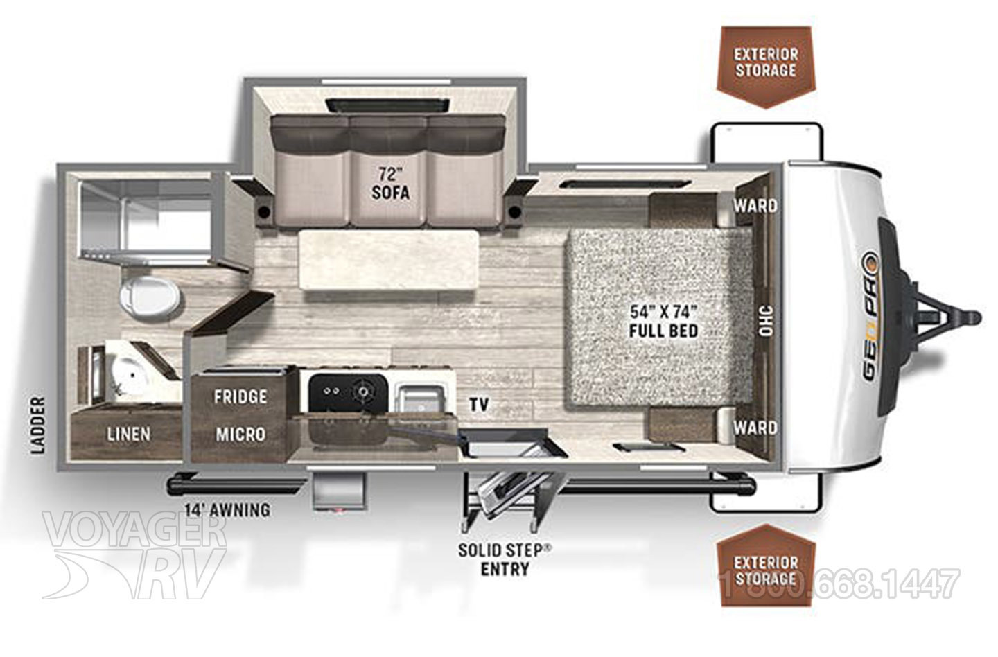 2021 Grand Design Transcend Xplor 200MK Floorplan