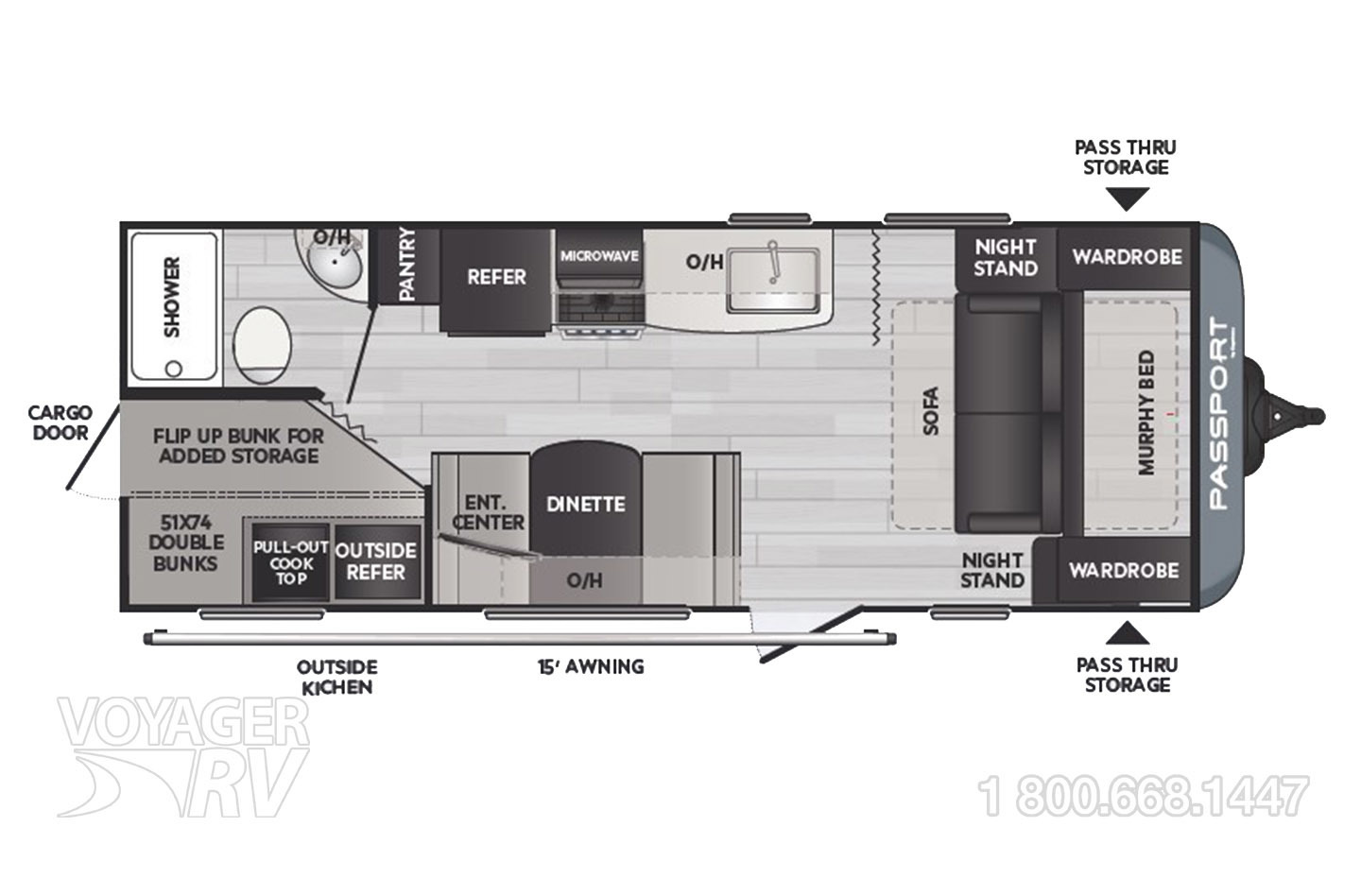 2025 Keystone Springdale 20BHWE Floorplan