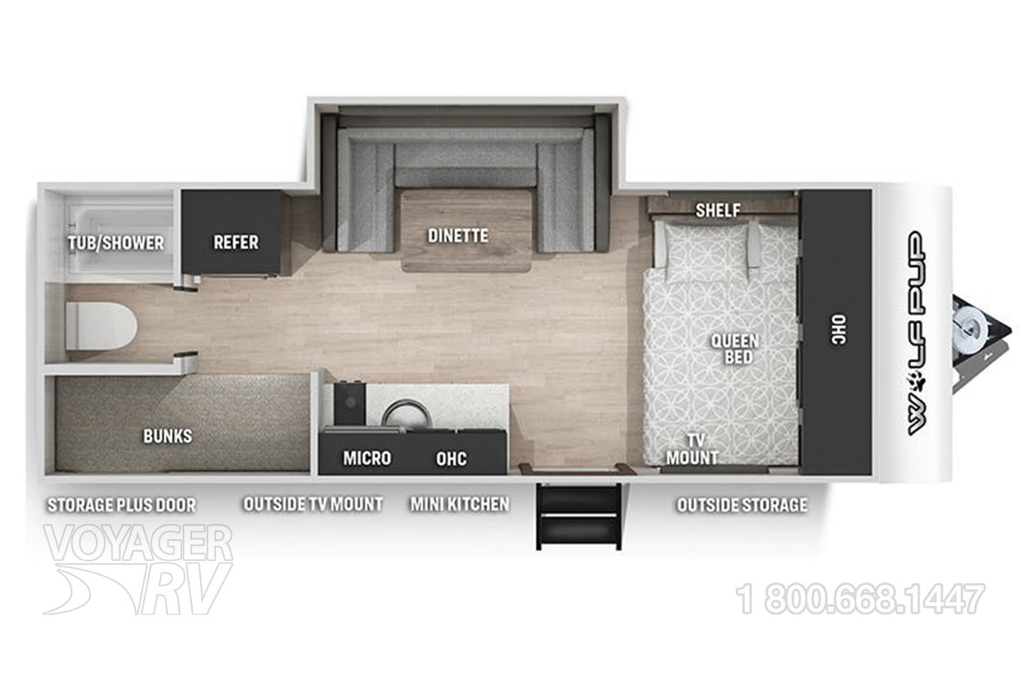 2024 Keystone Passport Mini 170BH Floorplan