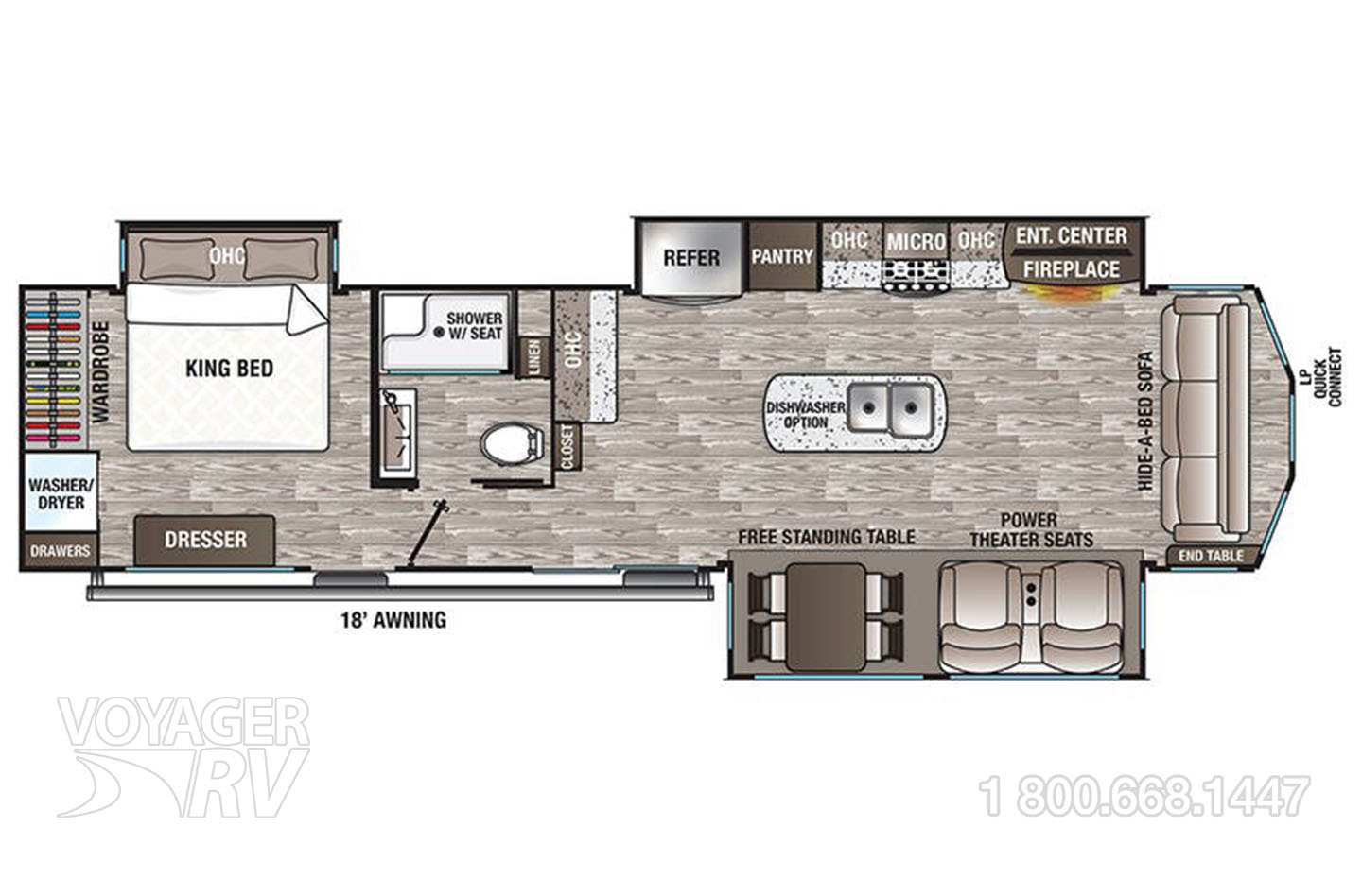 2020 Forest River Cedar Creek Cottage 40CCK Floorplan