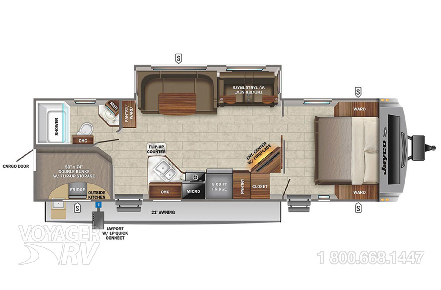 2025 Keystone Passport 264BHWE Floorplan