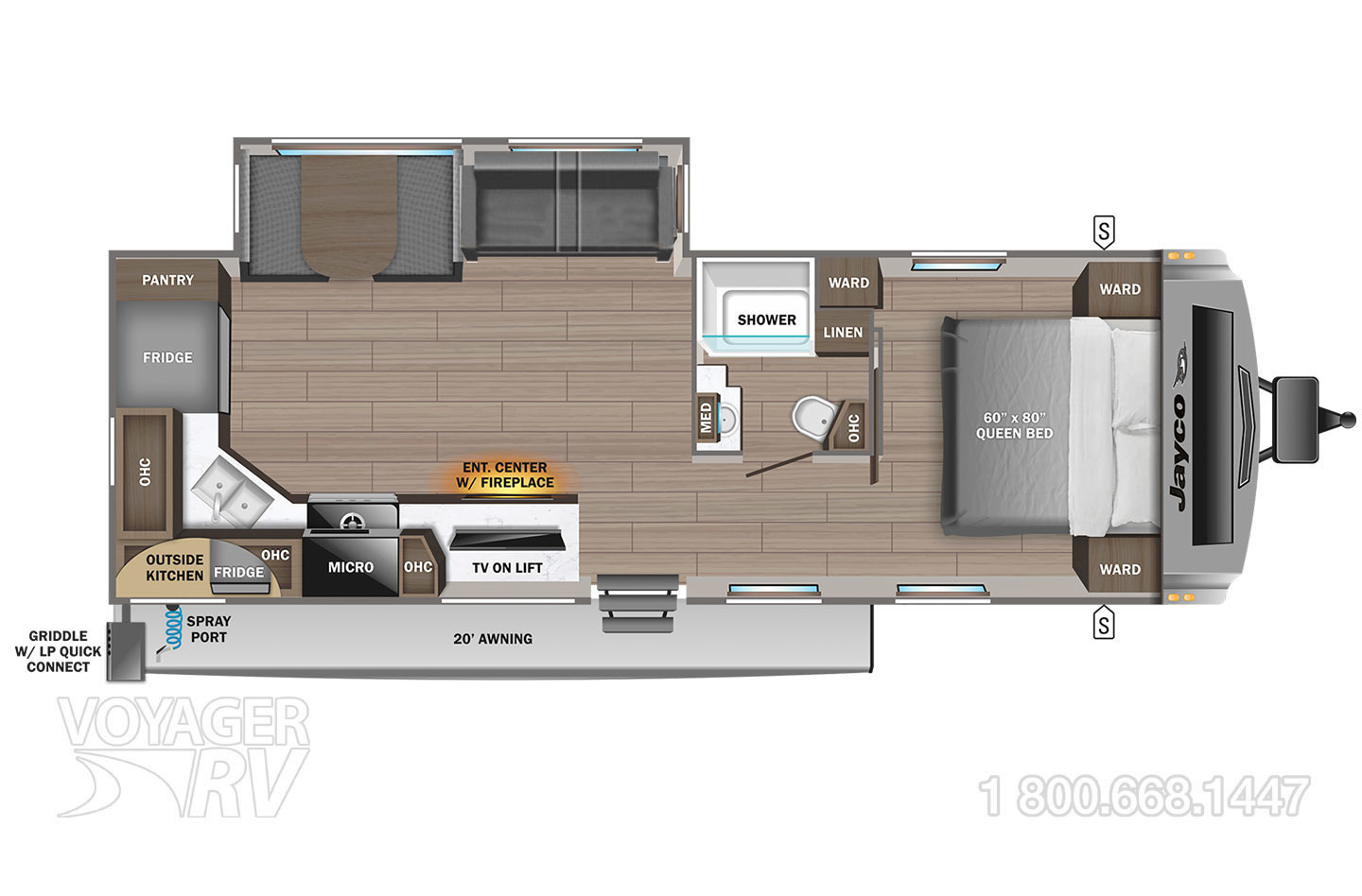 2025 Jayco Jay Flight SLX 262RLSW GL Floorplan