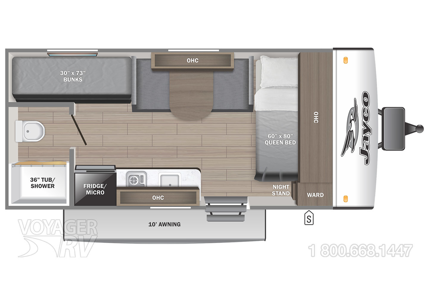 2026 Jayco Jay Feather Air SL 17BHSL Floorplan
