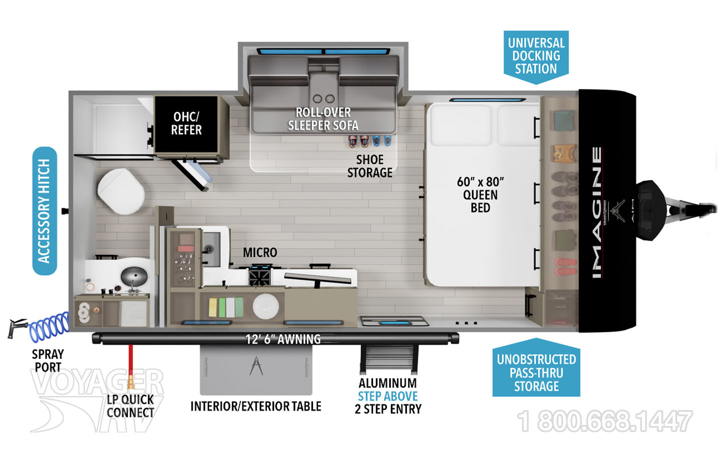2026 Grand Design Imagine AIM 16MLA Floorplan