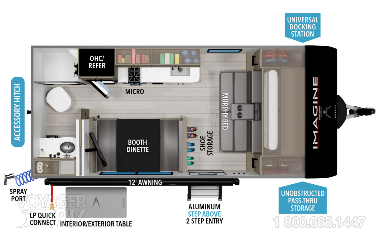 2026 Grand Design Imagine AIM 15RBA Floorplan