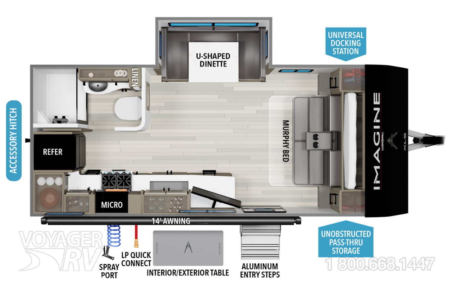 2026 Grand Design Imagine XLS 17MKE Floorplan