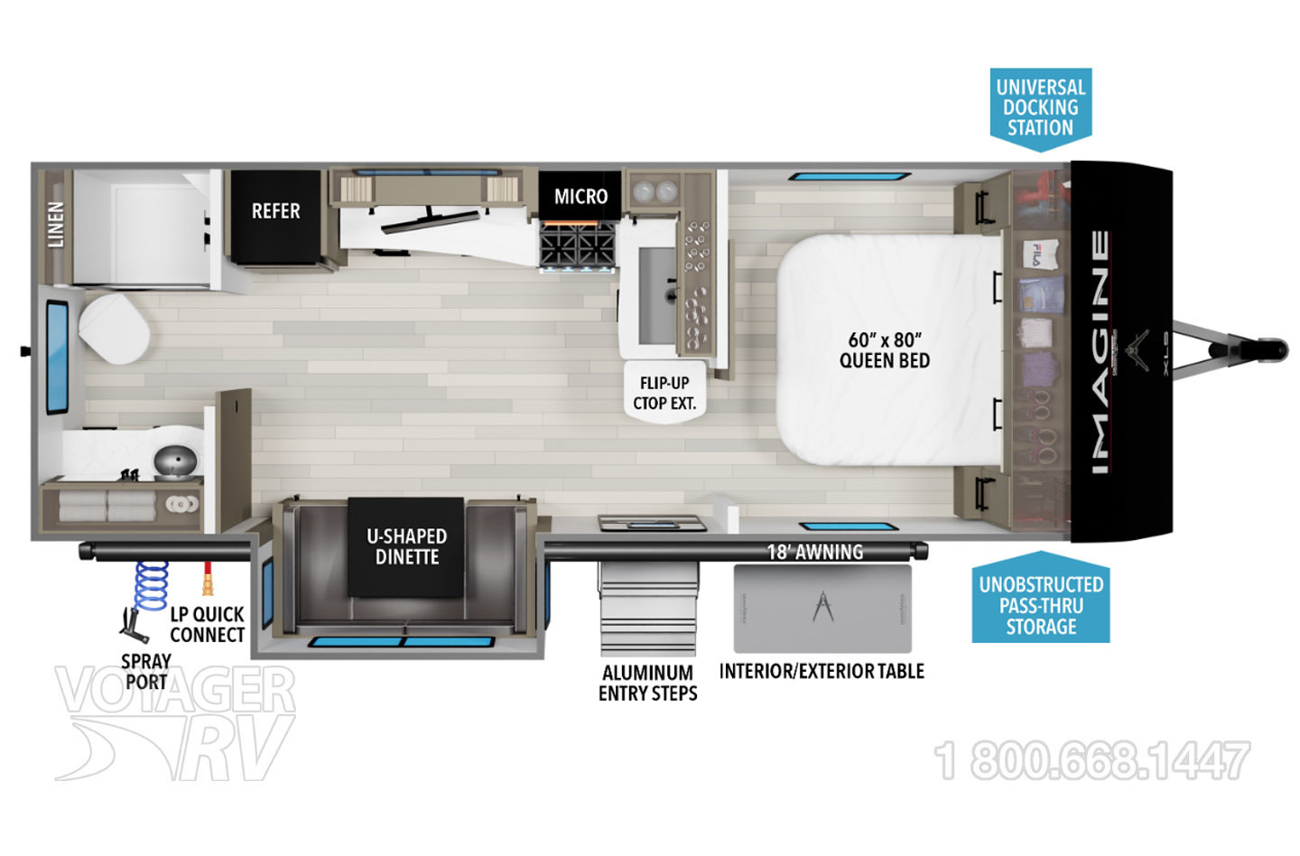 2026 Grand Design Imagine XLS 22RBE Floorplan