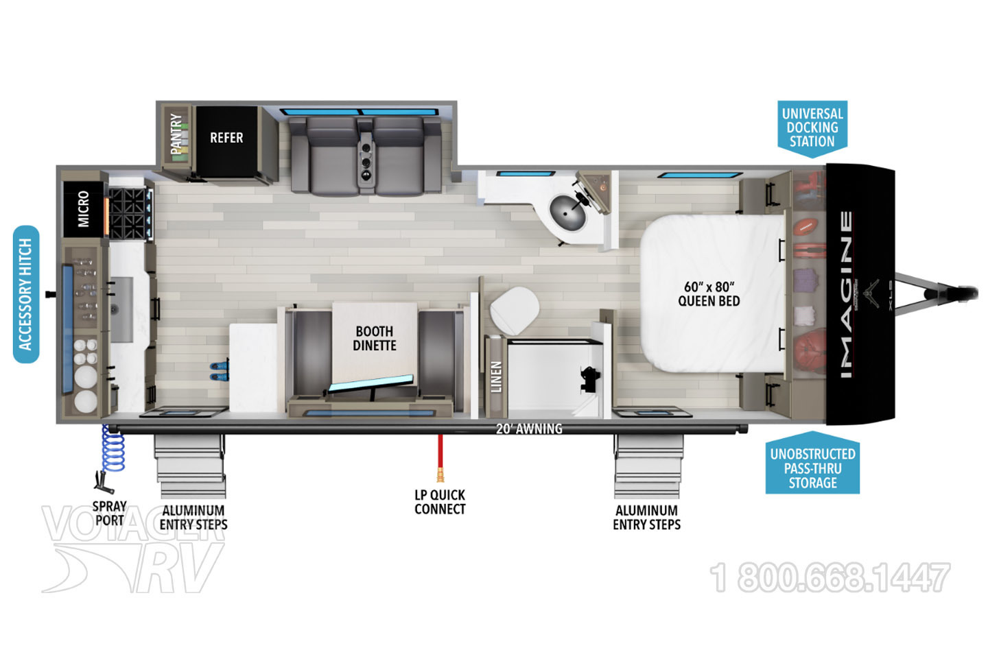2026 Grand Design Imagine XLS 23LDE Floorplan