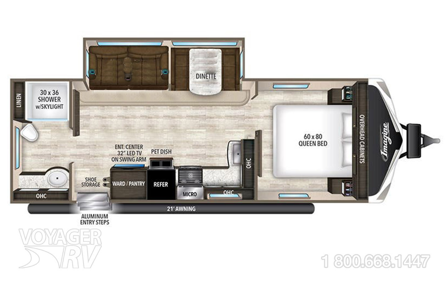 2023 Jayco Jay Feather 24RL Floorplan