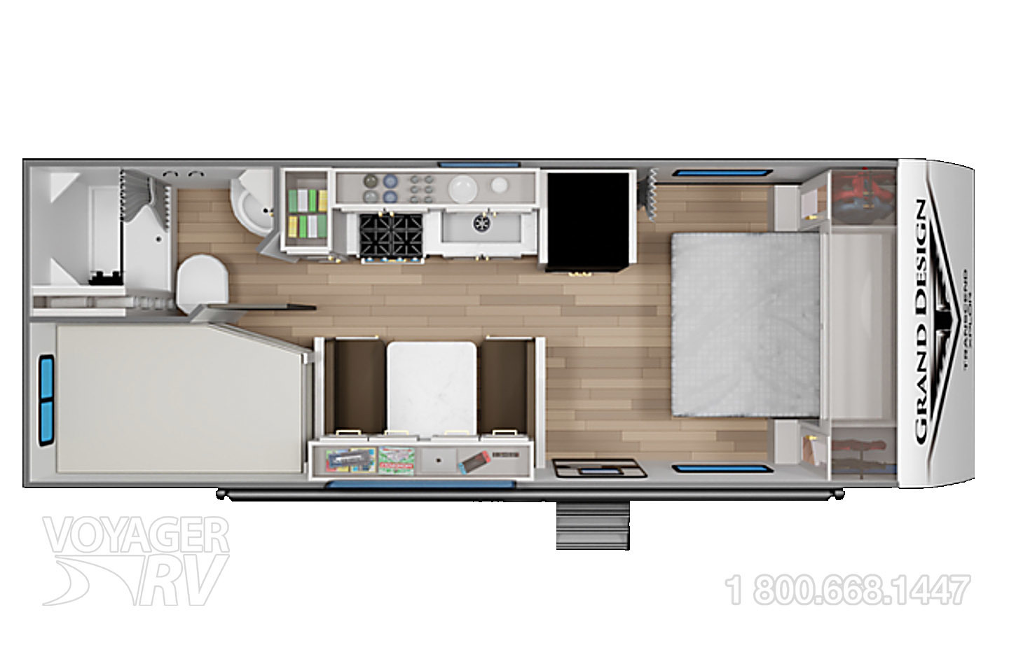 2026 Grand Design Transcend Xplor 19BHX Floorplan