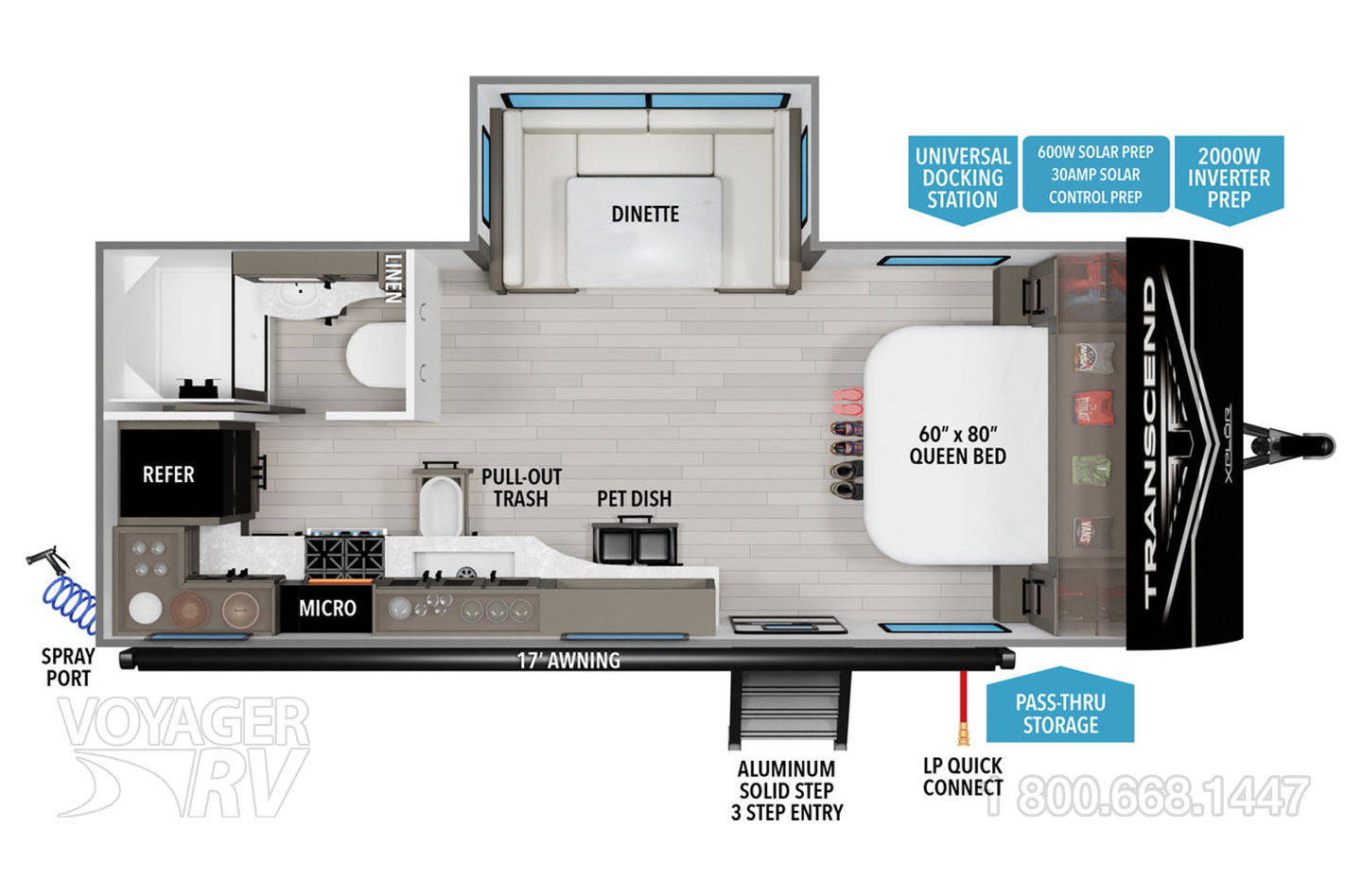 2026 Grand Design Transcend Xplor 20MKX Floorplan