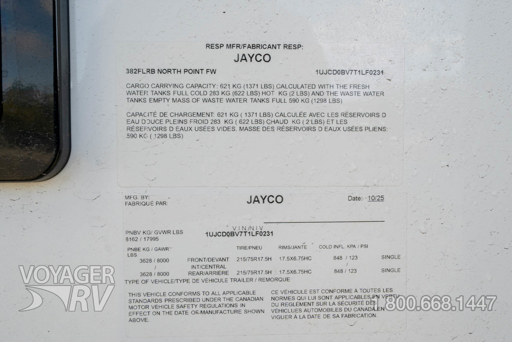 2026 Jayco North Point 382FLRB