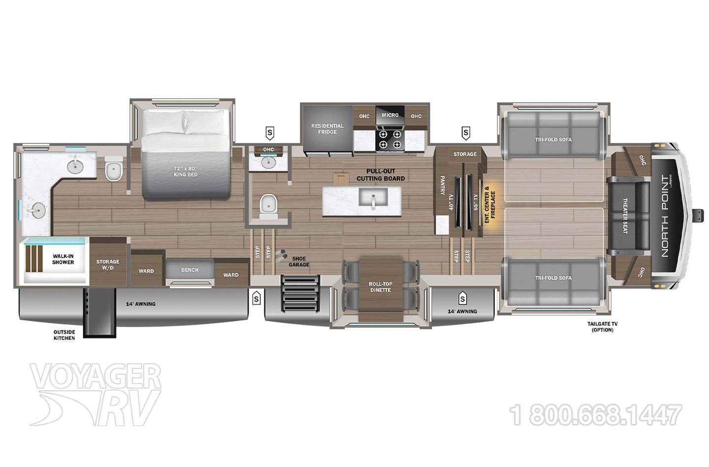 2026 Jayco North Point 382FLRB Floorplan