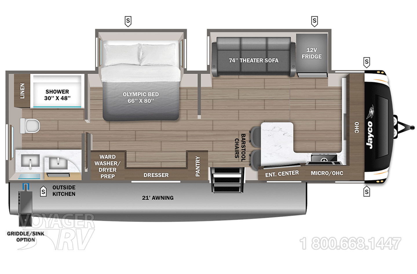 2026 Jayco Eagle HT 265FKDS Floorplan