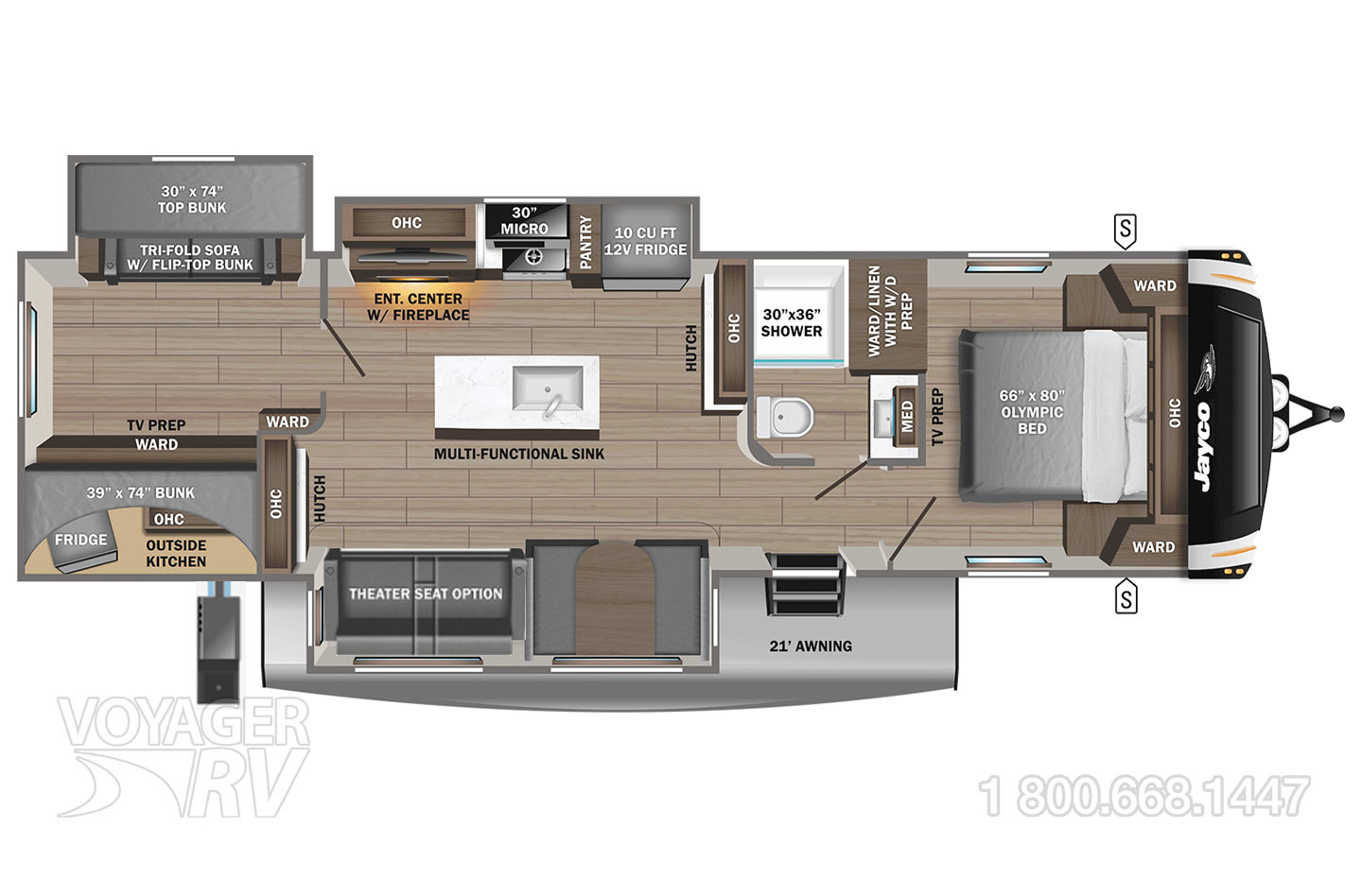2026 Jayco Eagle 312BHOK Floorplan