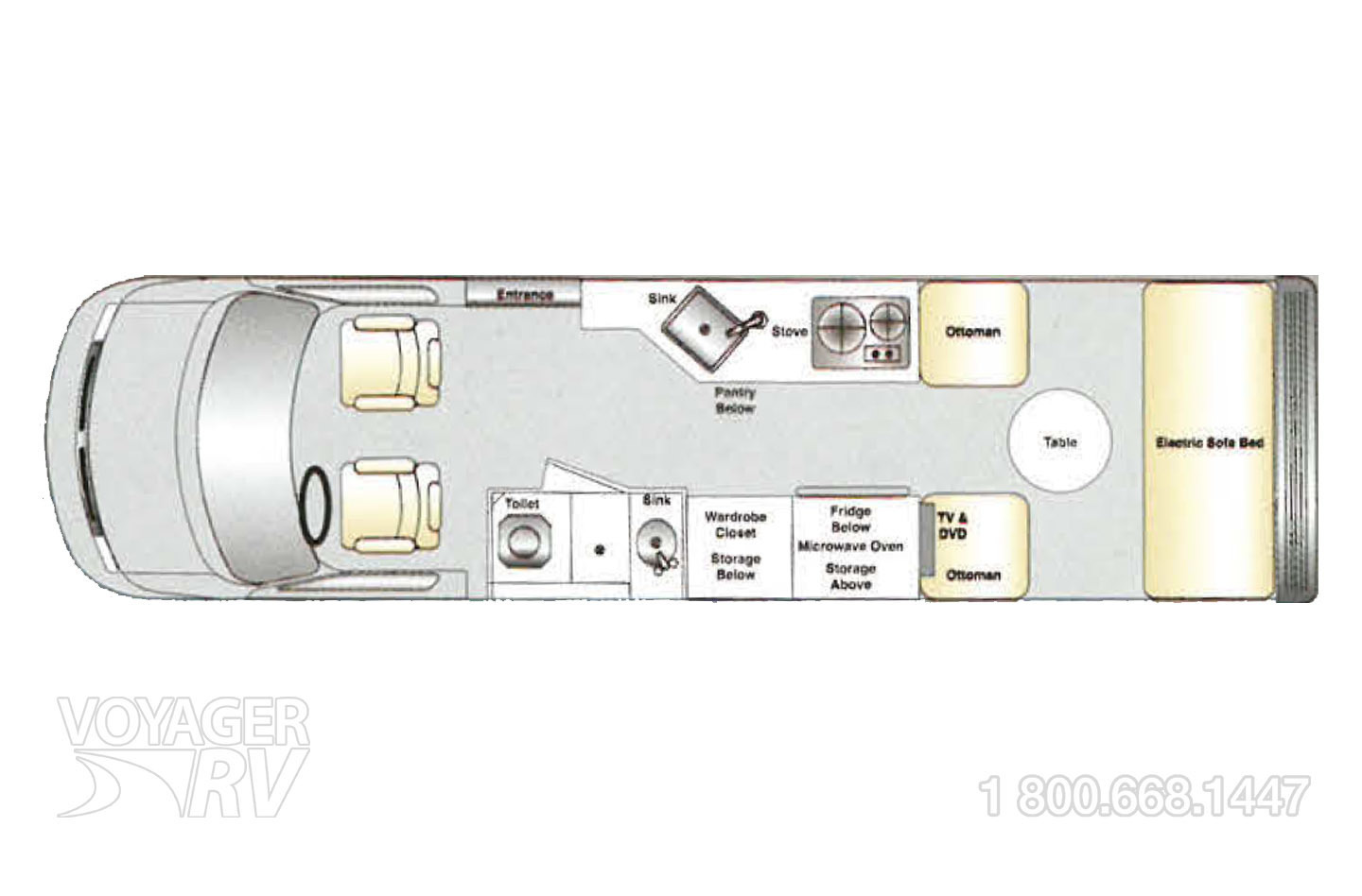 2008 Pleasureway Plateau TS Floorplan