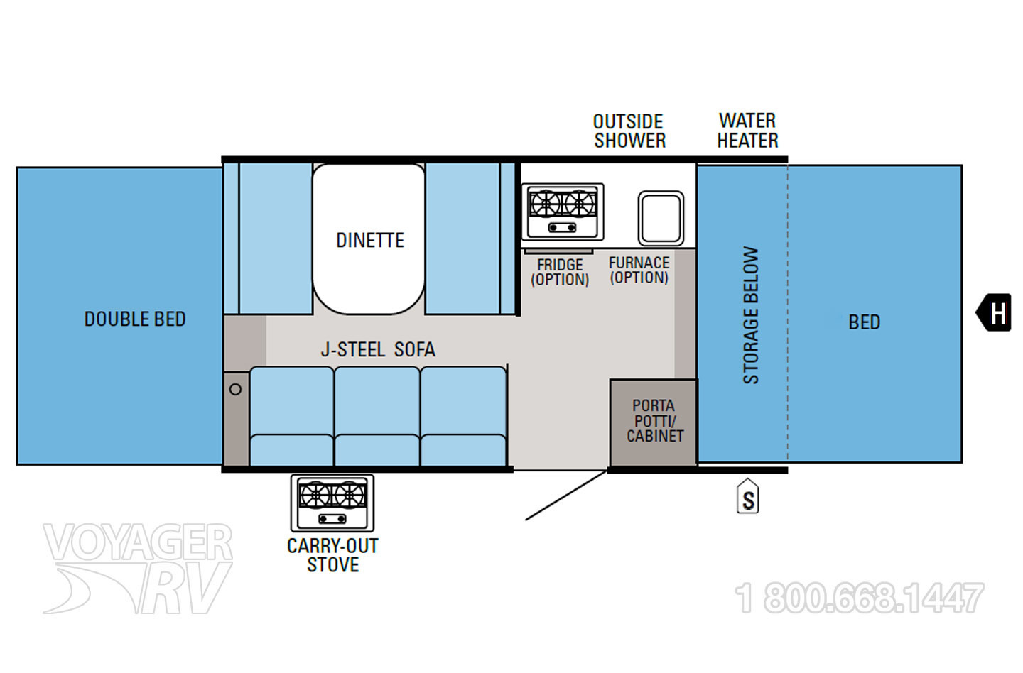 2012 Jayco Jay Series 1006 Floorplan