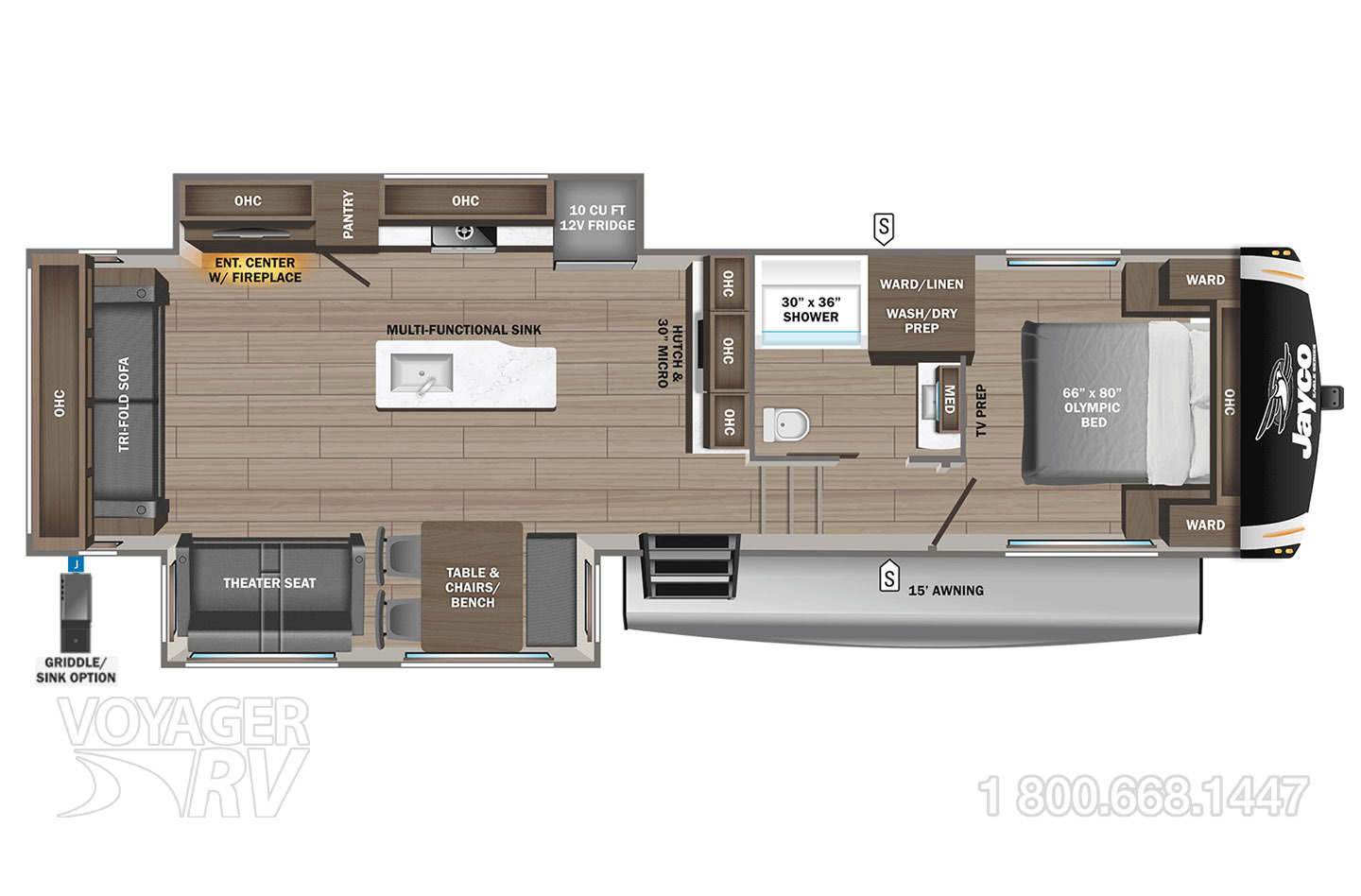 2026 Jayco Eagle HT 29RLC Floorplan