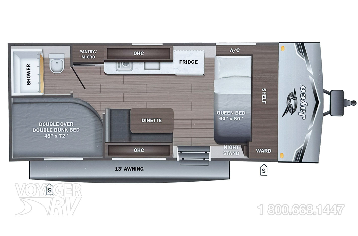 2026 Jayco Jay Flight SLX 172DBW SPORT Floorplan