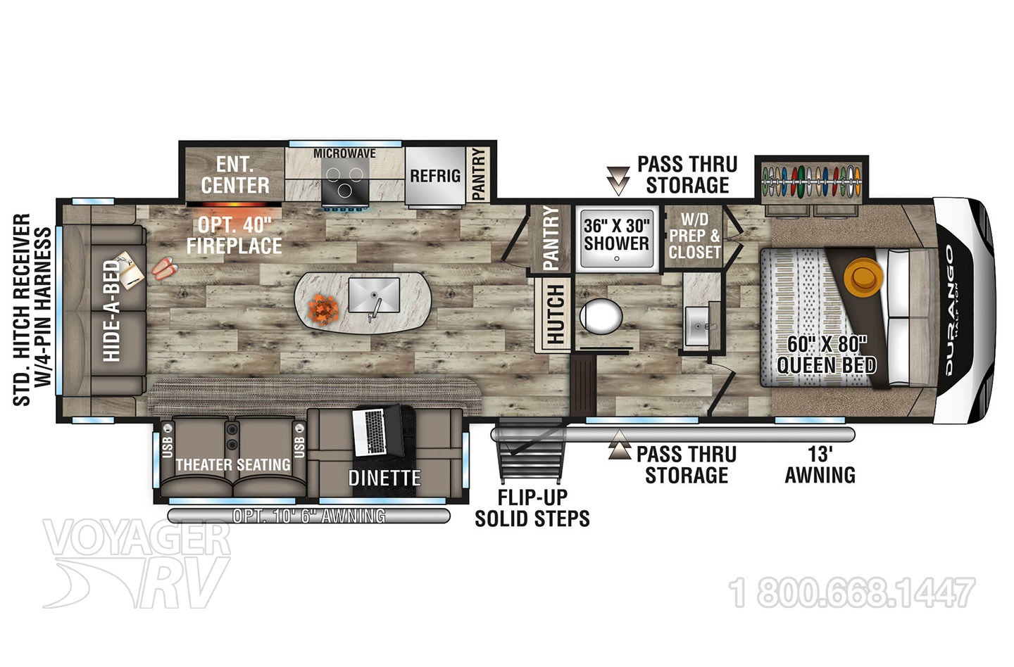 2025 Grand Design Reflection 337RLS Floorplan